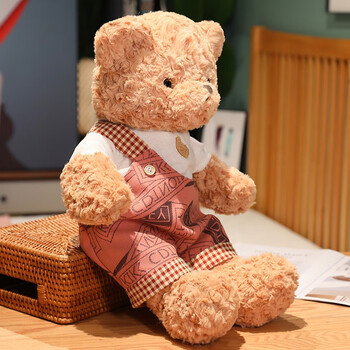 花梦瑶(huamengyao)泰迪熊公仔大号抱抱熊毛绒玩具情侣压床布娃娃一对