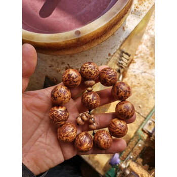 跨年特价微韵手链东北琥珀木松明子手串明包松丁满瘤疤沉香男士文玩