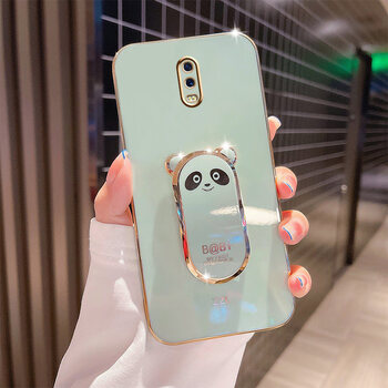 熊猫支架适用于oppor17手机壳r十七pro立体指护外套opop可爱卡通女生