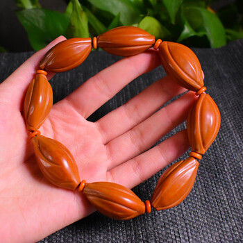 品御祥橄榄核手持长串素核油核光珠核雕橄榄胡手串男女文玩佛珠手链