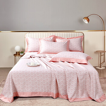 可欣(kexin) 可欣家纺 竹纤维凉席 升级加厚款凉席床单式双人可水洗可