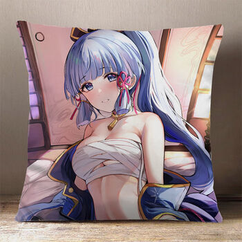 神里绫华抱枕原神周边稻妻城白鹭双面动漫二次元定制玩偶礼物 6 50*50