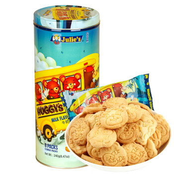 马来西亚进口 茱蒂丝(Julie’s)牛奶味小熊饼干 240g