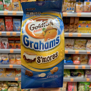 恒愎香港代购美国非凡农庄goldfish金鱼仔系列造型饼干187g甜蜜家族