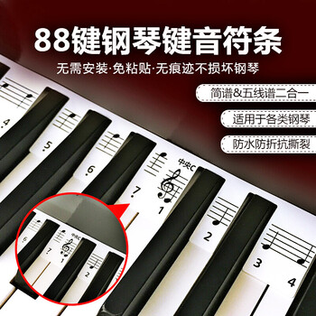 曼尔乐器钢琴键盘纸钢琴贴纸键61键54键初学入门练习通用音阶免粘贴 钢琴通用 键 图片价格品牌报价 京东 曼尔乐器钢琴键盘纸钢琴贴纸键61键54键初学入门练习通用音阶免粘贴 钢琴通用 键 图片价格品牌报价 京东