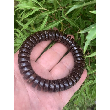 古珍椰壳直切手串佛珠送长辈妈妈老婆女朋友礼物14x5直切40颗14mm