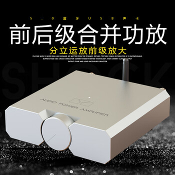 高保真带蓝牙接收公放接功放机板套件diy12v大功率模块小型amp35 1银色方角含电源 图片价格品牌报价 京东