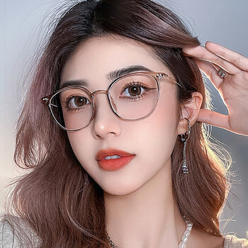 创果 茶框老花镜女超轻显年轻时尚款女士老花眼镜高档品牌 【茶色框】
