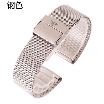 brangdy 适用代用阿玛尼手表带男钢带4满天星精钢女士手表链 ar60008