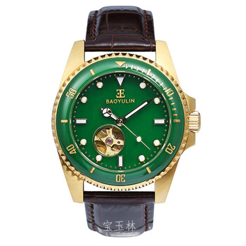 斯特克伦堡新疆和田玉手表新疆玉石男士机械表和田玉全自动水钻翡翠