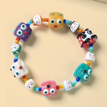 小怪兽手链小怪兽手链卡通可爱多宝手串珠子男闺蜜儿童饰品本命年女属