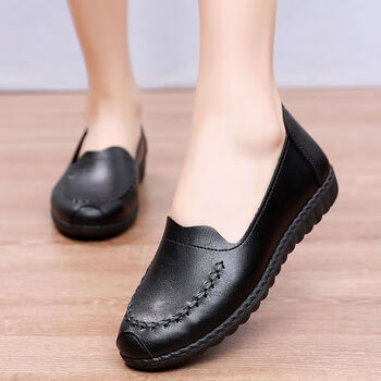 vancamel骆驼妈妈鞋子春秋2023新款中年软底平底老人单鞋中老年人女鞋