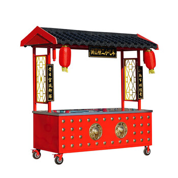 曲柏年仿古小吃车餐车夜市景区早餐冰糖葫芦烤面筋臭豆腐卤菜摆摊小