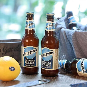 艾德博临期捷克蓝月啤酒bluemoon精酿小麦白啤酒330ml*24瓶装7月底 7