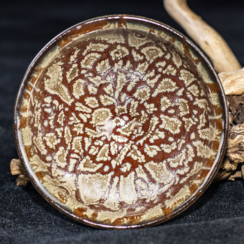 柴烧【凤凰】范长华 建阳建盏主人杯礼盒装 口径9cm高6.3cm  f-94