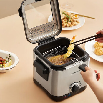 cookerbene出口小电炸锅欧洲天妇罗油炸锅机器家用电热锅省油可控温炉