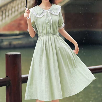 待婉1220岁初中学生连衣裙子女夏装13大童女孩长款16高中生中小学生草