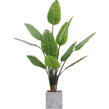 大型北欧仿真植物天堂鸟水泥花盆落地摆件办公室内装饰绿植假花树