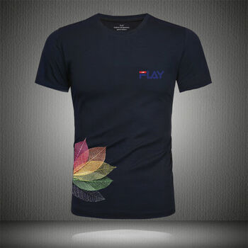 【官方自营旗舰店】菲乐裴l乐飞乐flay短袖t恤衫男莫代尔棉时尚新款大