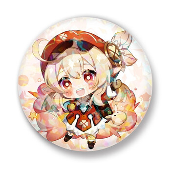 原神勋章周边徽章金属女仆诺艾尔胡桃挂件肯德基kfc联动魈cos 01温蒂