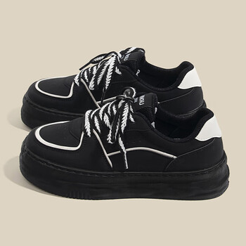 wvga商场同款环球黑色板鞋女夏季潮厚底增高女鞋休闲百搭运动鞋大头鞋