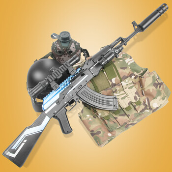 ak47 手自一体电动连发自动儿童玩具专用软弹枪m416可以发射 手动ak47