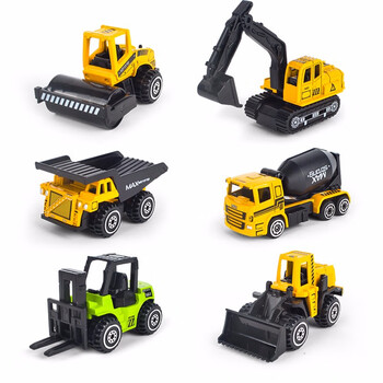 合金玩具车工程车推土车挖掘机仿真汽车模型军事坦克儿童男孩女孩宝宝