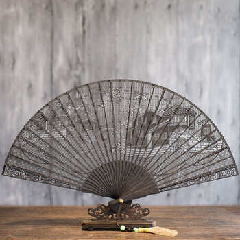 苏扇老阊门苏州檀香扇子折扇苏州折扇香木檀香折叠扇扇手摇扇子木雅居
