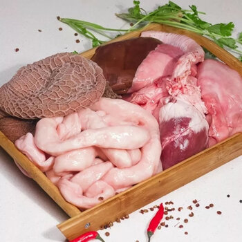 新鲜整套生羊杂羊下货羊下水羊内脏羊头羊肚羊肝羊肺羊肠子羊生鲜