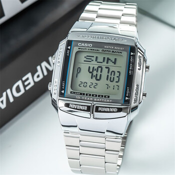 卡西欧(casio)经典复古电子表嘻哈说唱运动小方块复古男表小银块方表