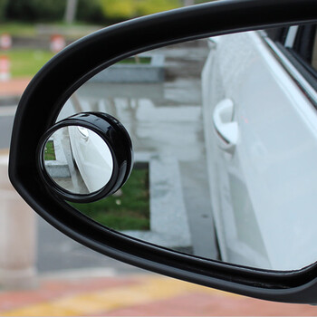 汽车后视镜倒车小圆镜车载大号盲点镜广角反光教练辅助镜汽车用品黑色
