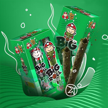 泰国进口老板仔海苔片小老板即食紫菜脆经典香脆海苔炸海苔卷盒装