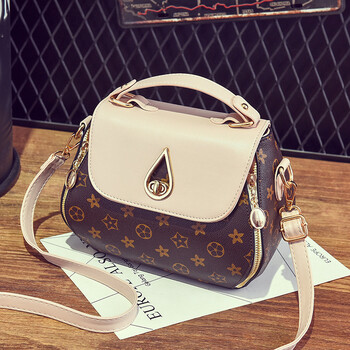 斜挎包小清新小包包单肩2018新款小方包妈妈 花料白【图片 价格 品牌