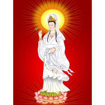 佛像画像结缘画像净土观世音菩萨佛像画像图像 定制用