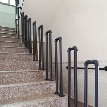 扶手防护栏杆走廊阁楼老人儿童n型围栏 50cm高_20宽(6mm加厚加筋底座