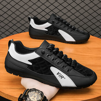 vir男鞋运动跑步阿甘板鞋一脚蹬豆豆软底潮鞋懒人2023新款夏季 黑色