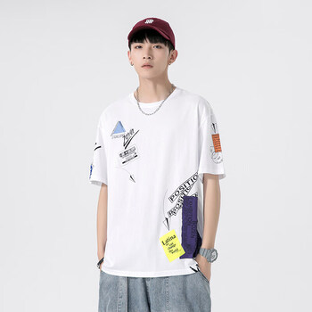 以纯(yishion)官方旗舰店官网夏季新款短袖t恤男士潮牌半袖衣服上衣