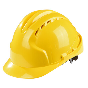 头帽工程监理国标加厚头盔透气夏季定制防护帽阙拈芊 三筋abs 黄色