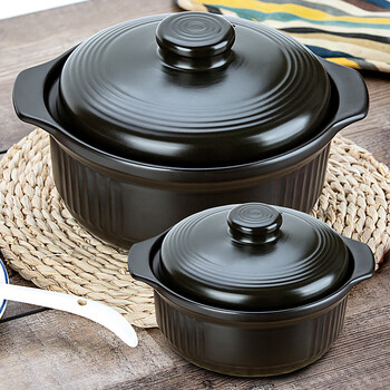 特百惠高档  砂锅套装大容量汤锅家用砂锅明火燃气直烧汤锅陶瓷煲汤煲