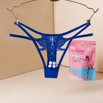 丁字裤开档免脱胖mm珍珠按摩透明诱惑夫妻情调sm成人性用品自慰t裤