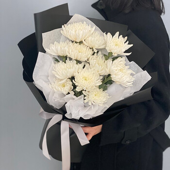 11朵白菊花花束如何|百礼购