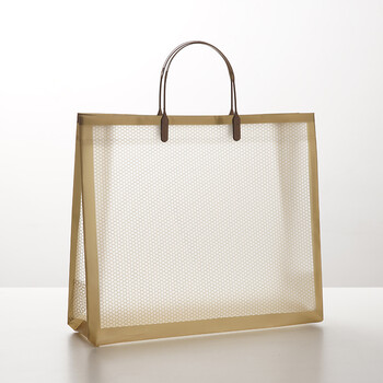 透明pvc包装手提袋服装店购物袋衣服女装礼物袋礼品袋子简约塑料袋