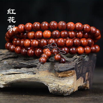 紫檀手串木质文玩手持念珠饰品佛珠 06mm*108颗【普通款】【图片 价格