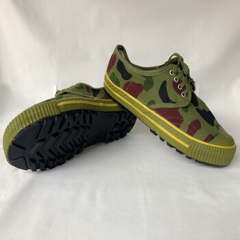 特战鞋子原产地3537迷彩解放鞋劳保工作鞋工地干活鞋农田鞋军训胶鞋