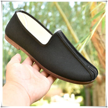 北京布鞋男夏天公园散步鞋老北京布鞋男款中老年爸爸男鞋休闲散黑色39