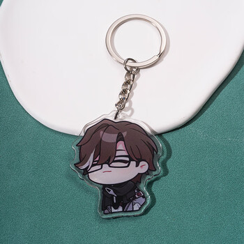铁道周边三月七钥匙扣透明姬子丹恒挂件卡通动漫银狼挂坠 透明 瓦尔特