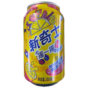 新奇士果冻汽水 新奇士爽酷咸柠檬果冻汽水罐装300ml喝前劲摇10下 6
