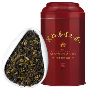 中华老字号吴裕泰有机茶铁观音毛茶乌龙茶铁观音茶叶90g罐装