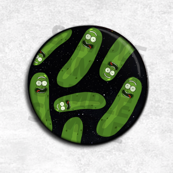 瑞克和与莫蒂 动漫周边挂件徽章胸针卡通 防水酸黄瓜饰品女 20 磨砂膜