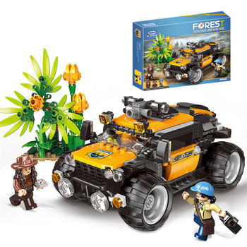 星堡兼容乐高儿童积木丛林探险系列野人冒险家男孩女孩益智积木玩具5